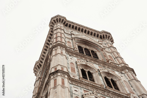 Fotografija Beautiful closeup shot of Campanile di Giotto of Santa Maria del Fiore Cathedral