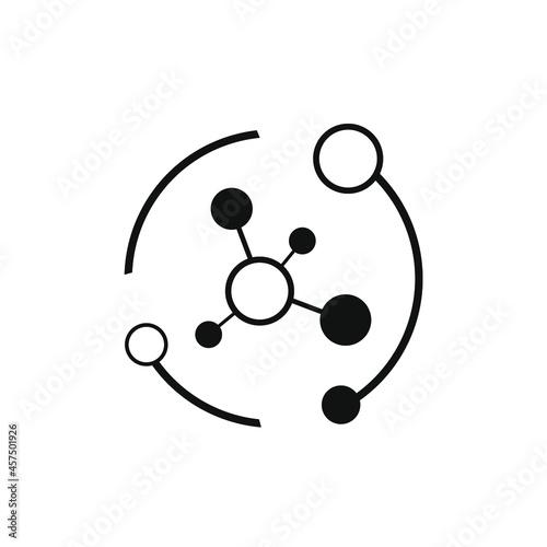 image of the molecule inside the truncated circle