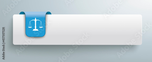 Tab With Blue Marker Scale