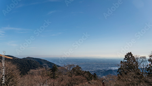 大山阿夫利神社下社から見た神奈川の全景【神奈川県・伊勢原市】