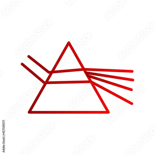 Dispersion Vector Line Gradient Icon Design