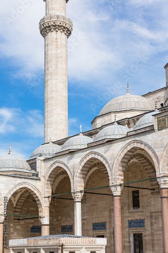 トルコ　イスタンブール歴史地域である旧市街のスレイマニエの丘に建つスレイマニエ・モスク