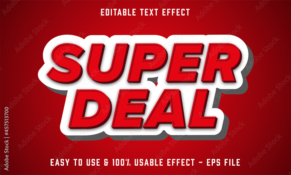 super deal editable text effect template with abstract style use for business brand and store campaign super deal editable text effect template with abstract style use for business brand and store campaign