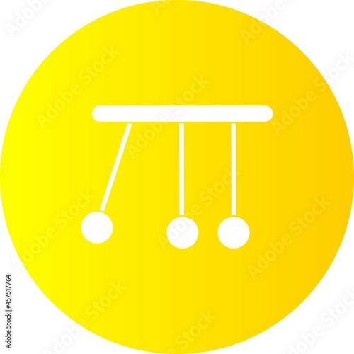 Pendolum Vector Glyph Circle Gradient Icon Design
