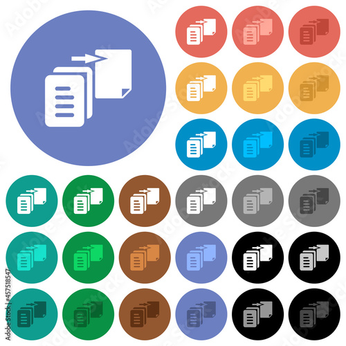 Move file solid round flat multi colored icons © botond1977