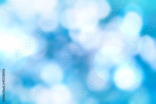 Abstract blue bokeh background blur,holiday wallpaper