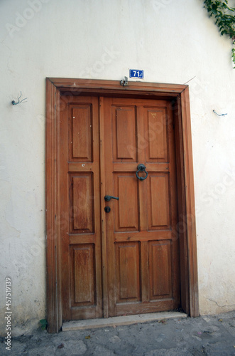 Exterior of a historical building in downtown Marmaris, Turkey. 