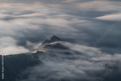 The sea of clouds. Bolshoy Thach (Big Thach) Nature park, Republic of Adygea, Western Caucasus, Russia © Elena Lebedeva