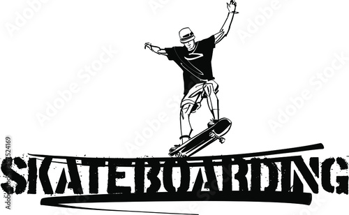 silhouette of a jumping skateboarder person 