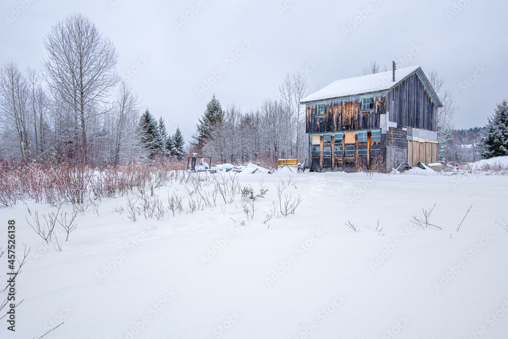 superb winter landscapes in Mont-Laurier