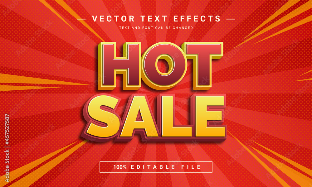 Hot Sale 3d Editable text effect template