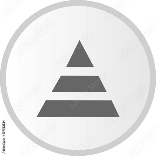 Pyramid Vector Glyph Circle Icon Design