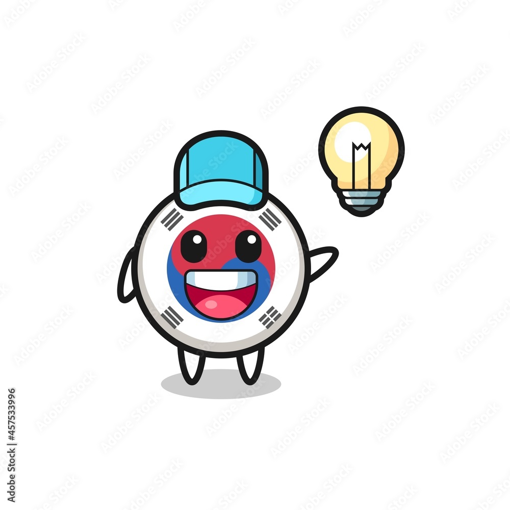 south korea flag character cartoon getting the idea south korea flag character cartoon getting the idea
