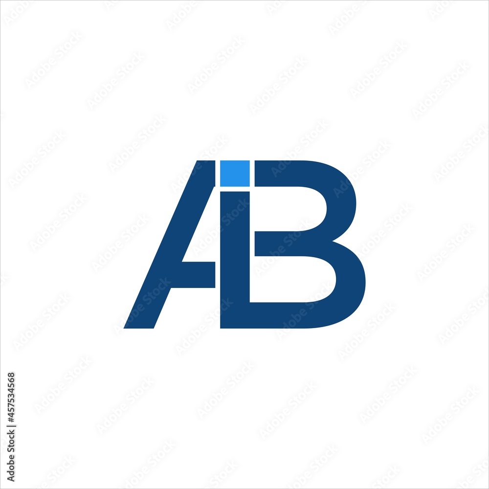 Initial text AIB Typography Letter Logo Vector. Illustration of Letter