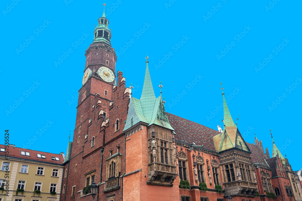 Fototapeta premium Traditional Cathedral building in Wroclaw, Poland
