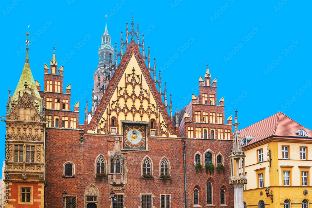 Traditional Cathedral building in Wroclaw, Poland