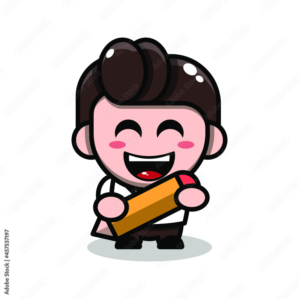 cute businessman cartoon illustration vector graphic cute businessman cartoon illustration vector graphic