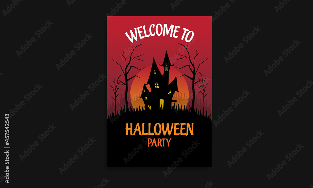 Halloween Party Flyer Design Template