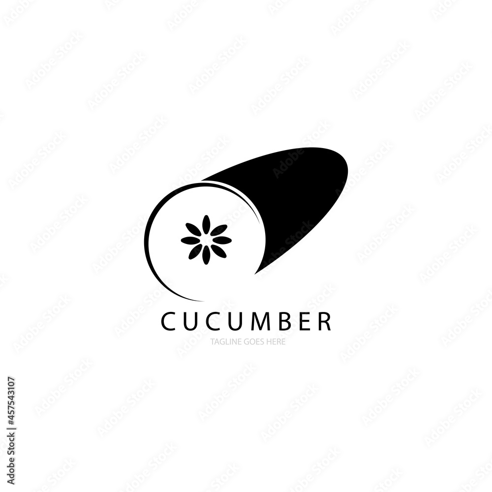 Cucumber icon logo vector Cucumber icon logo vector