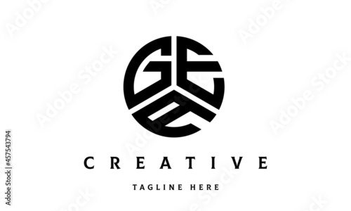 GEA creative circle three letter logo
