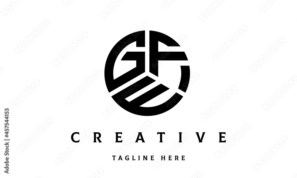 GFE creative circle three letter logo