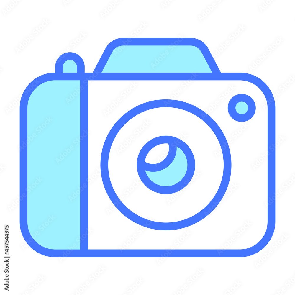 camera vector Blue outline icon. Hindu festival, Hindu celebration icon. camera vector Blue outline icon. Hindu festival, Hindu celebration icon.