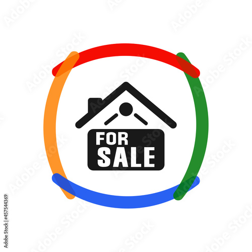Home For Sale Sign - Sticker