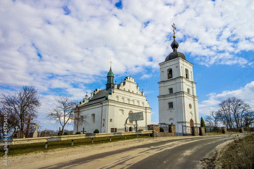Scenic view of famous St. Elijah Church in Subotiv village near Chyhyryn, Cherkasy region, Ukraine