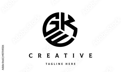 GKE creative circle three letter logo