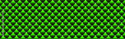 Green luxury background with beads and rhombuses. Vector illustration. 