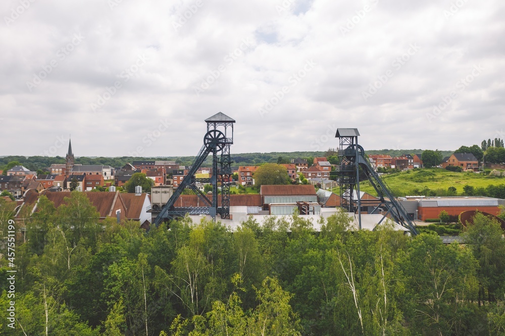 Bois du Cazier notorious coal mine in Charleroi, Belgium
