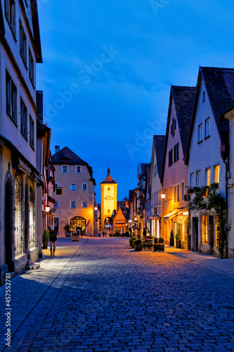 the old town of Rothenburg ob der Tauber  Germany.