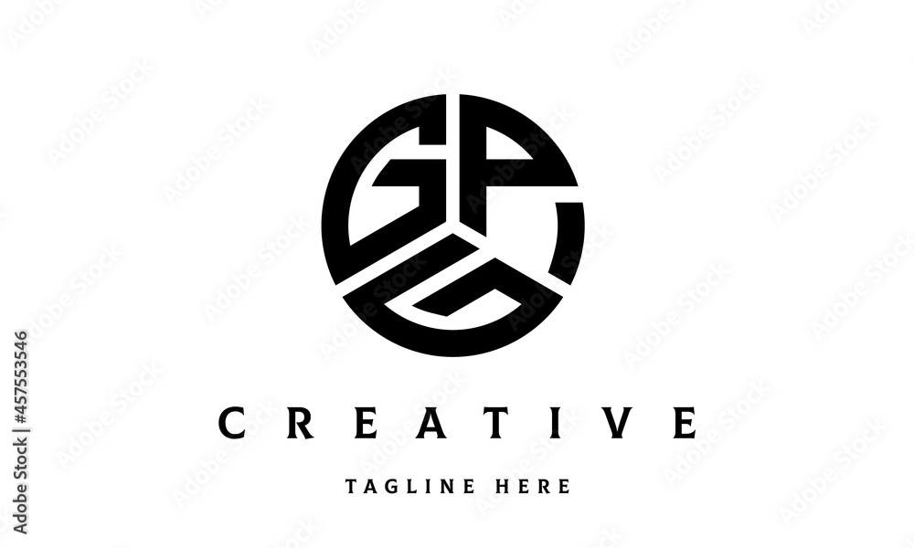 GPG creative circle three letter logo GPG creative circle three letter logo