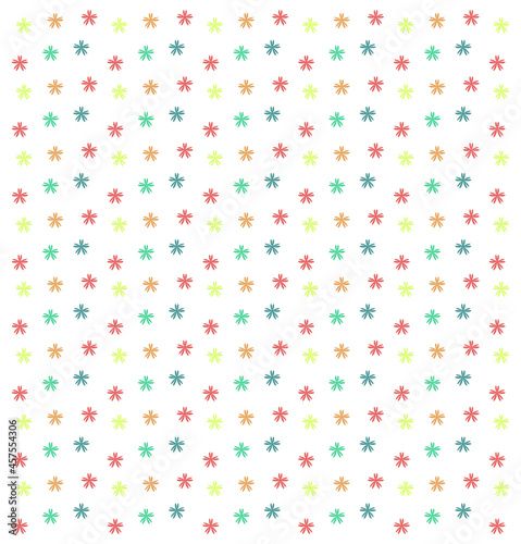 Colorful birthday geometric pattern on white background, elegant ornaments, design for decoration, wrapping paper, print, fabric or textile, wonderful card, cute banner, vector illustration