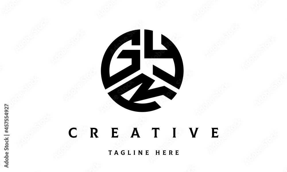 GYR creative circle three letter logo GYR creative circle three letter logo