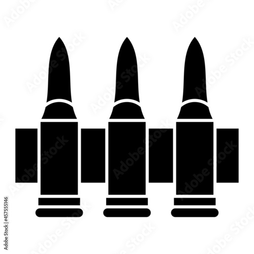 Vector Ammunition Glyph Icon Design