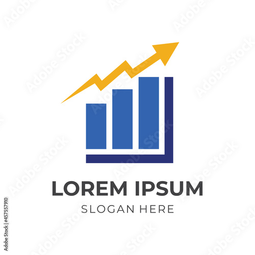 modern consulting logo design template concept vector with flat blue and yellow color style Free Download modern consulting logo design template concept vector with flat blue and yellow color style - GFXLoad