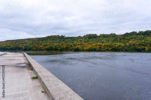 Wallpaper Mural View of the embankment and the river along the hilly shore in autumn Torontodigital.ca