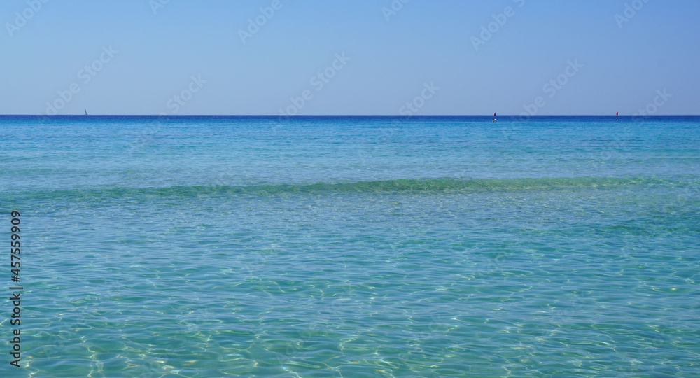 seascape summer beach vacation blue clear water blue sky sun