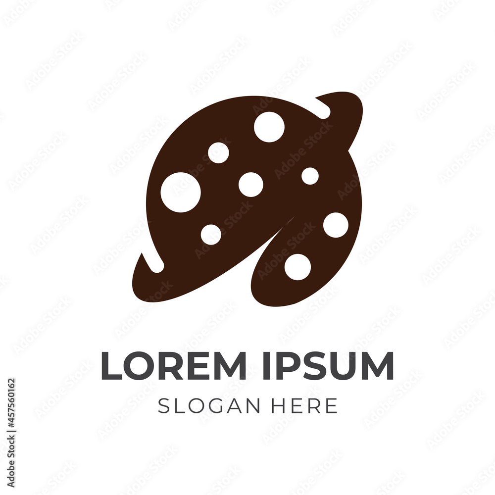 simple planet logo design template concept vector with flat brown color style simple planet logo design template concept vector with flat brown color style