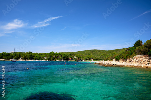 Fototapeta Naklejka Na Ścianę i Meble -  Croatia beach with sky and water