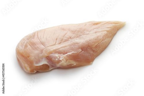chicken breast meat isolated on white background