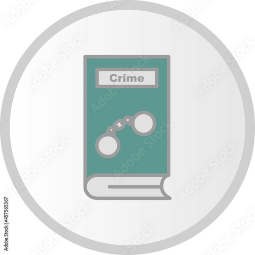  Crime Vector Line Filled Circle Icon Design