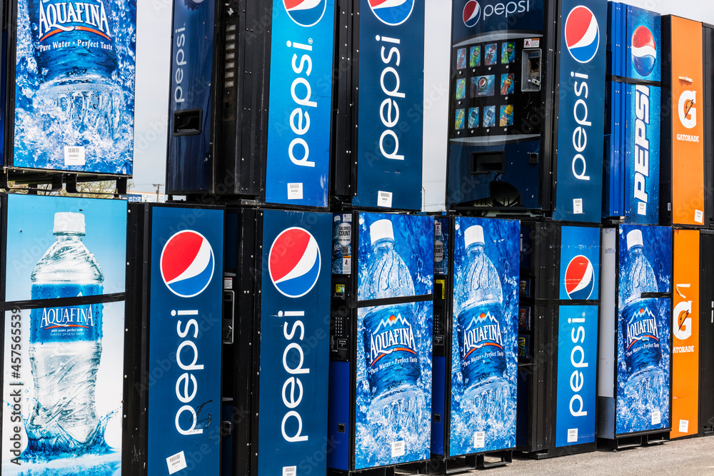 Pepsi vending machines. Pepsi and PepsiCo are among the largest