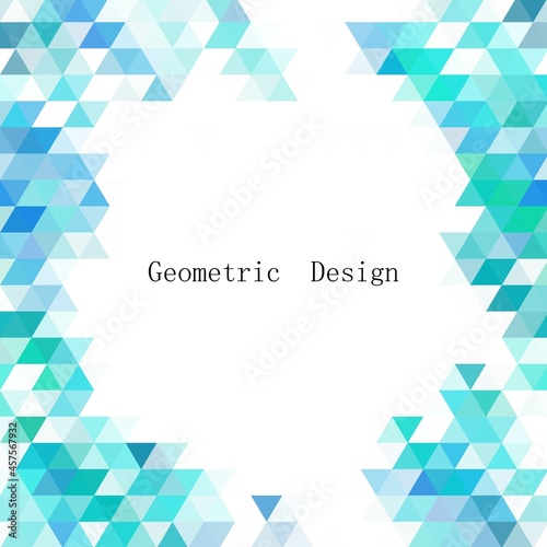 modern blue triangle geometric design. eps 10