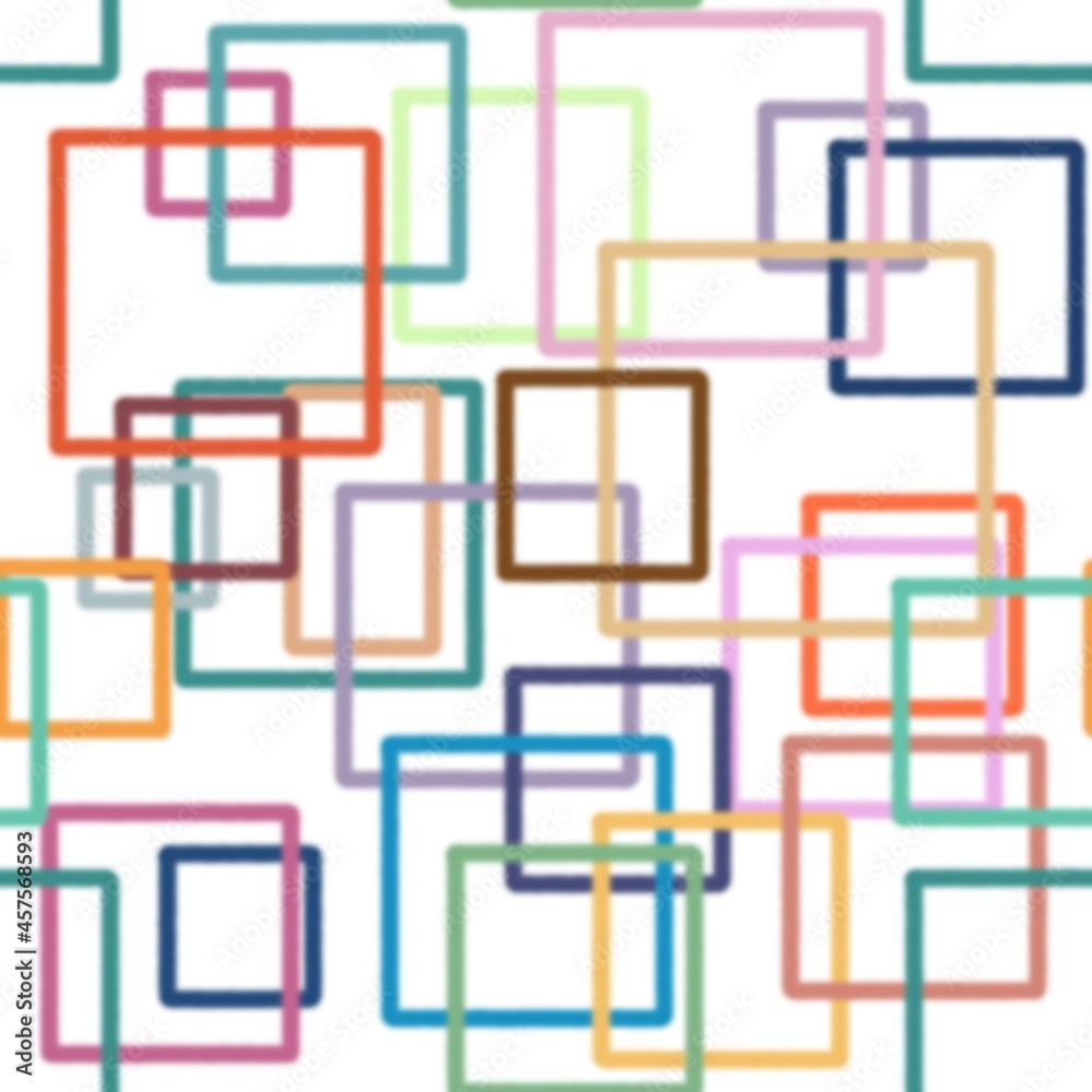 Seamless pattern of squares in red, blue, green on a white background for textiles. Seamless pattern of squares in red, blue, green on a white background for textiles.