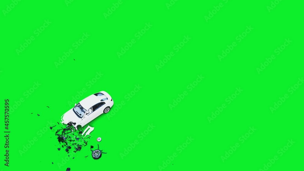 green screen video car accident