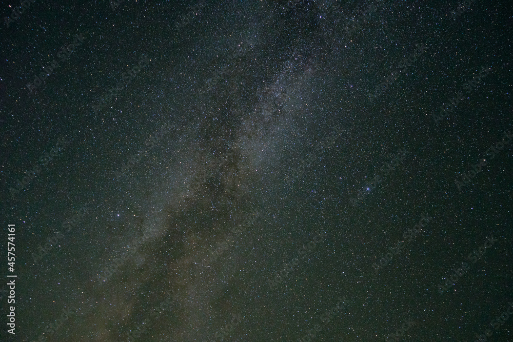 Long exposure shot of the Milky Way at night in from southern Ontario