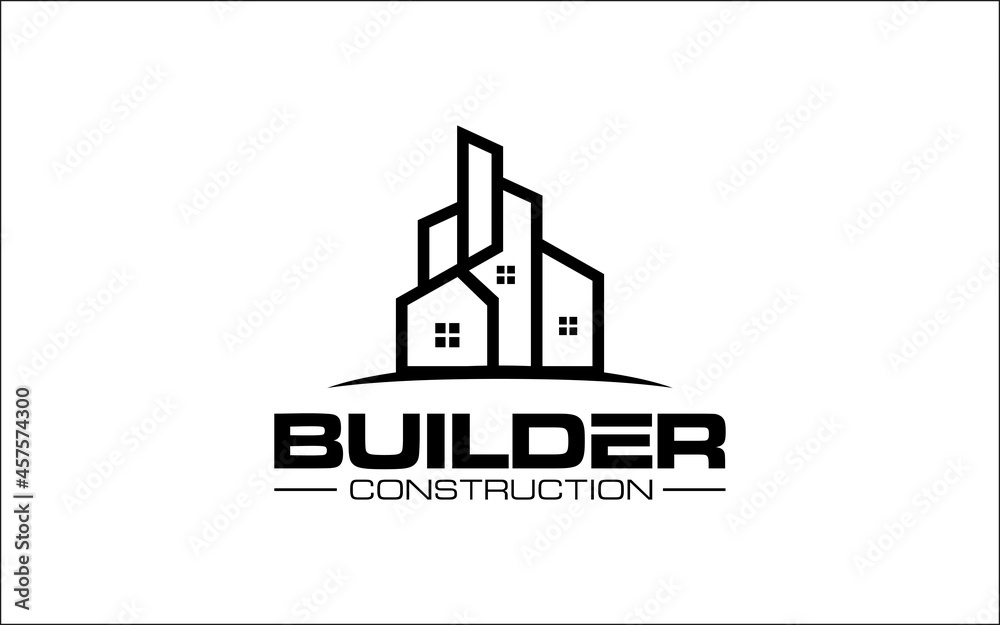 Illustration vector graphic of construction and building concept logo design template-05