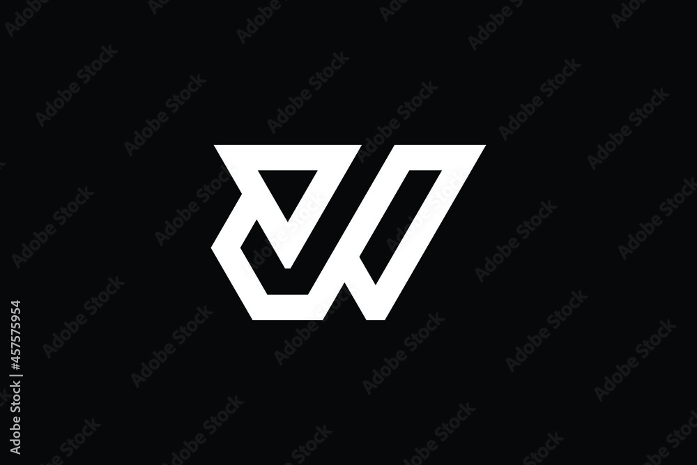 WJ logo letter design on luxury background. JW logo monogram initials letter concept. WJ icon logo design. JW elegant and Professional letter icon design on black background. W J JW WJ